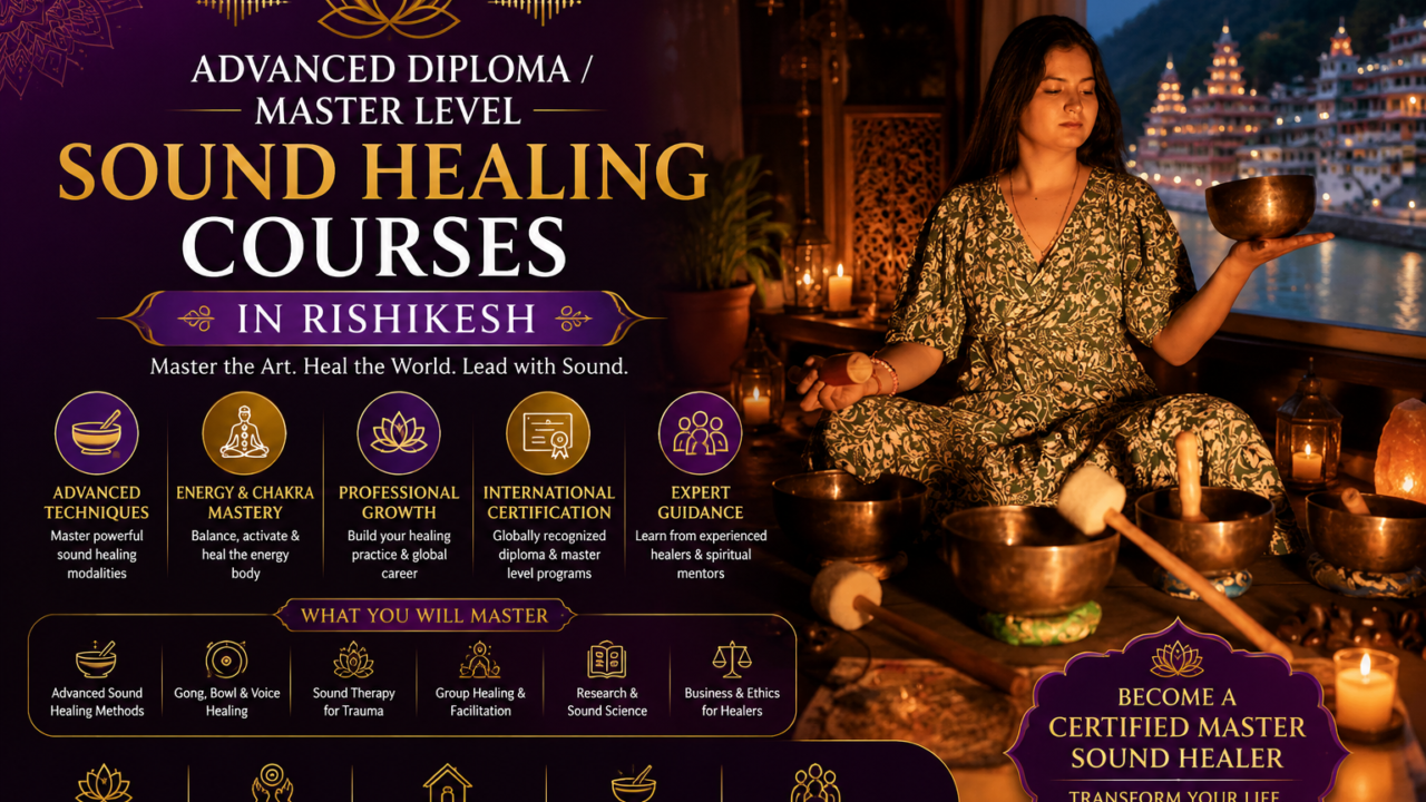 Advanced Diploma / Master Level Sound Healing Courses In Rishikesh
